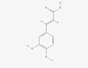 Chemical structure of Isoferulic acid
