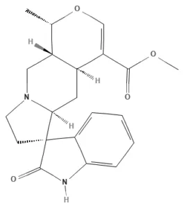 Chemical structure of Mitraphylline