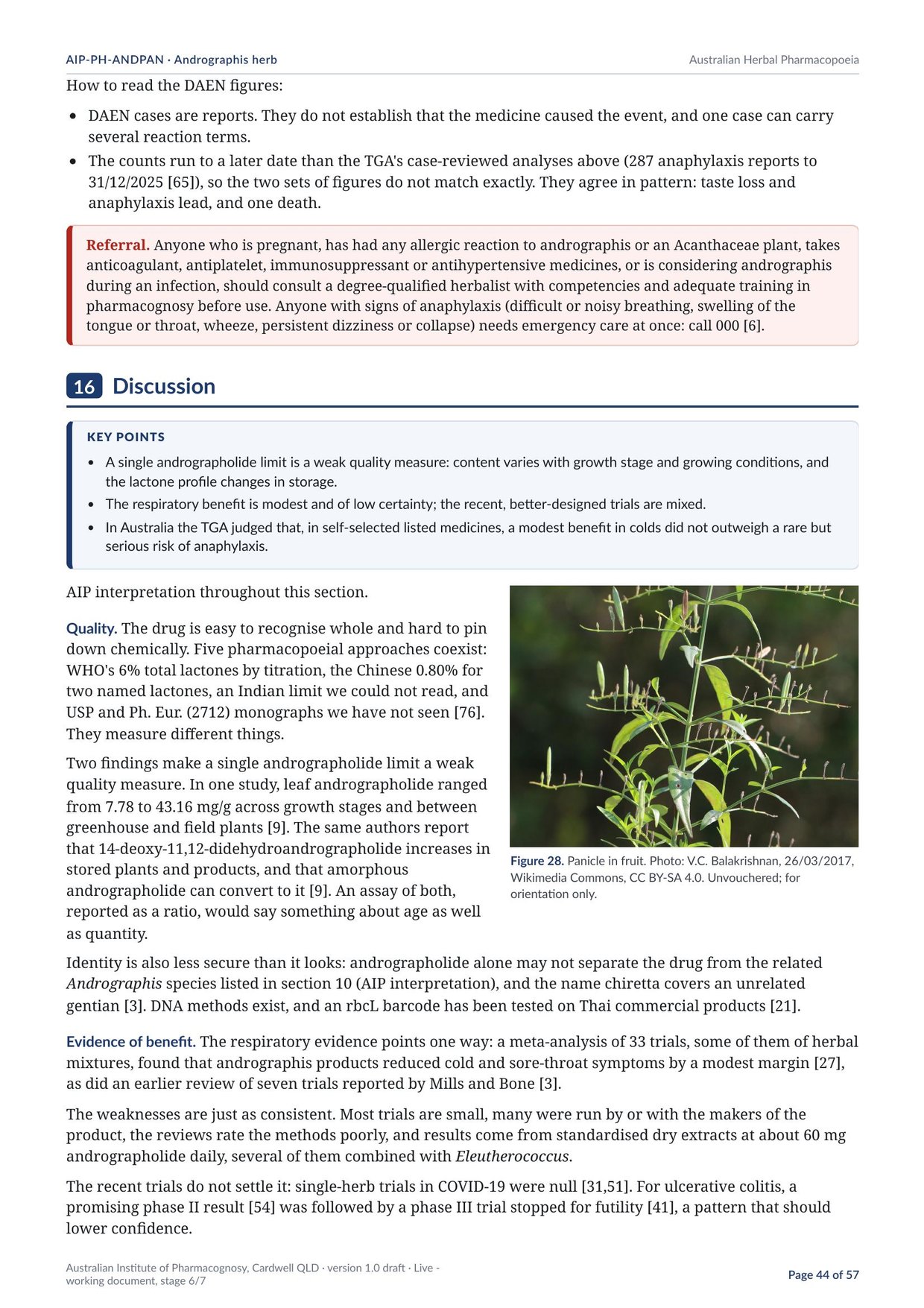 Page 44 of Andrographis herb